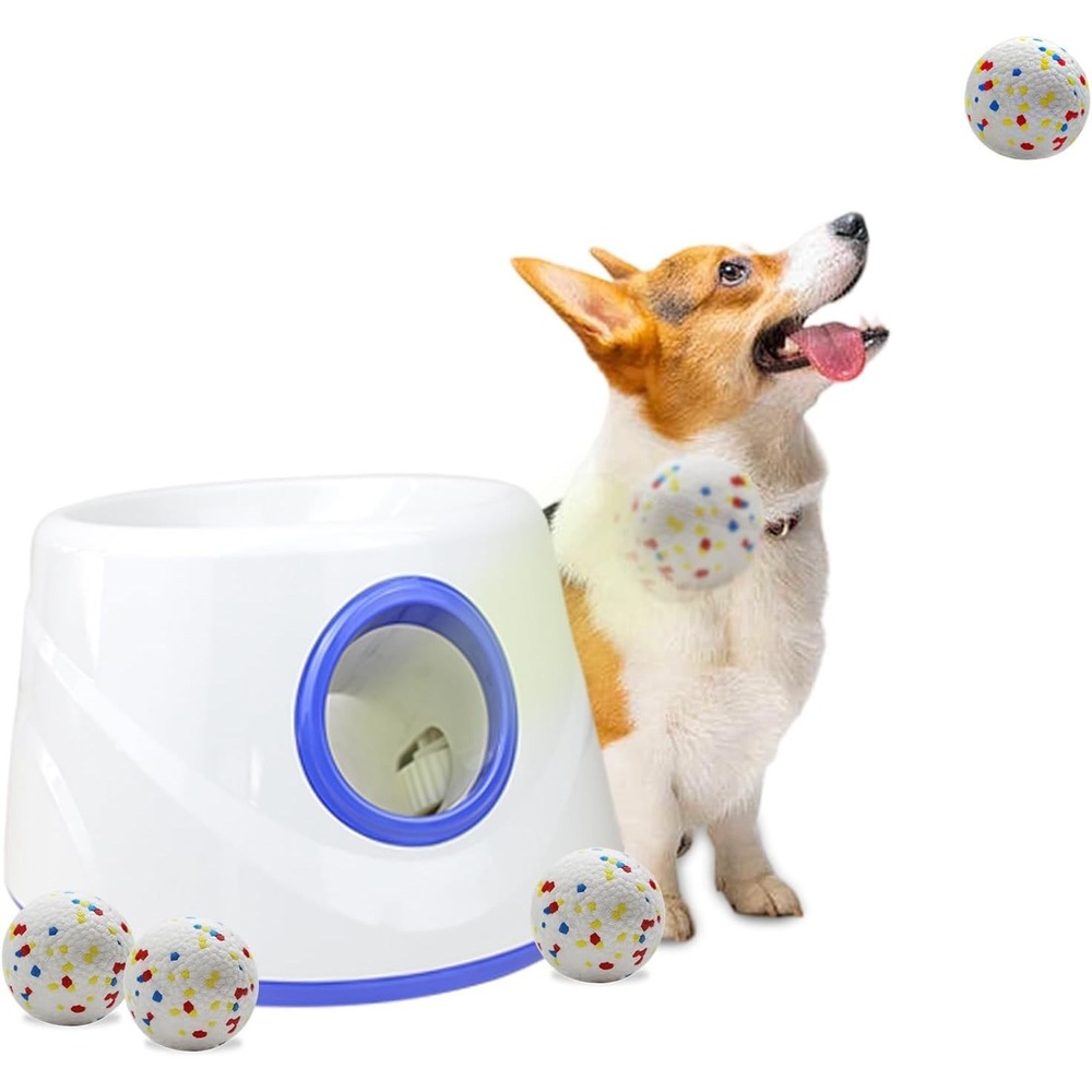 RERBIO Dog Ball‎ Thrower for Small Dogs, Indoor Outdoor Launcher Toy
